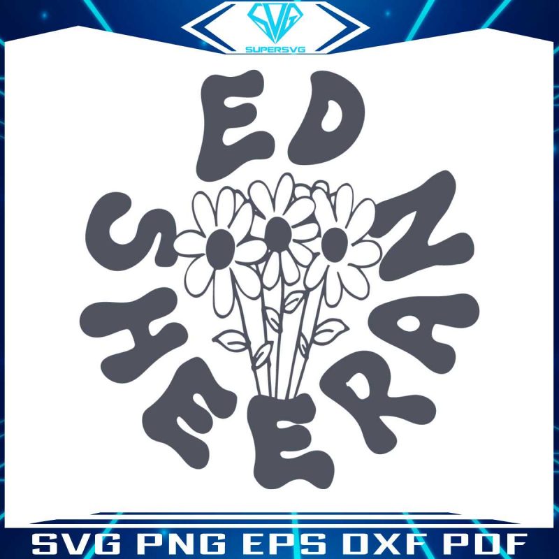 retro-ed-sheeran-flowers-svg-ed-world-tour-2023-svg-cricut-file