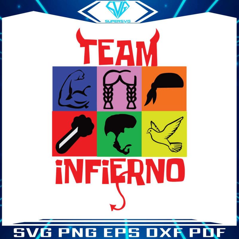 team-infierno-htv-trasnfer-svg-digital-cricut-file