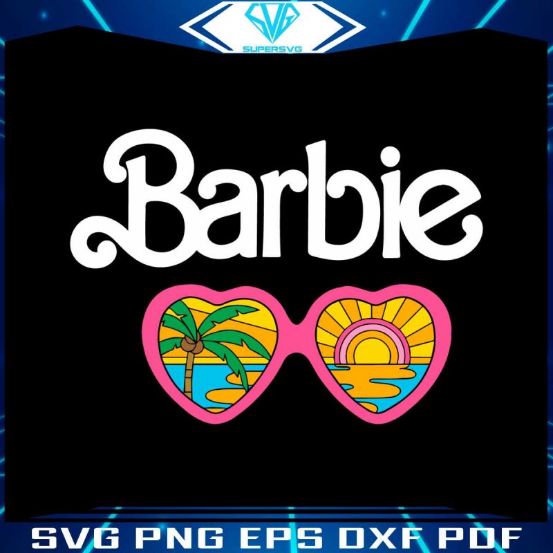 barbie-glasses-retro-logo-cropped-svg-summer-vibes-svg-file