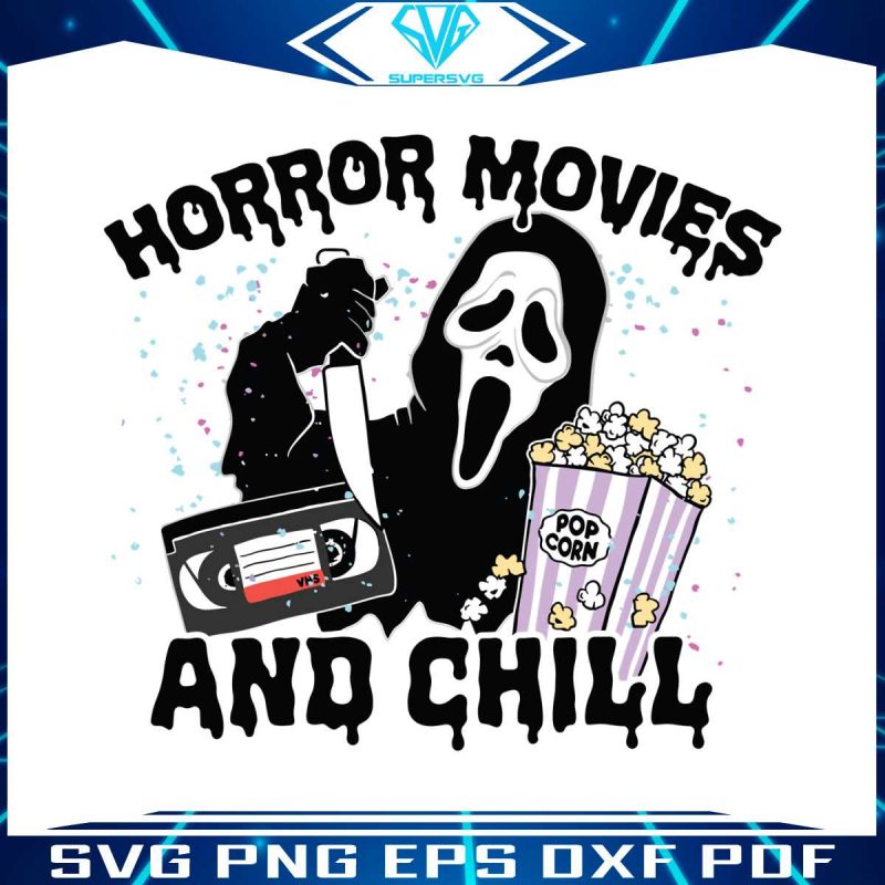 horror-movies-and-chill-svg-halloween-ghost-svg-cricut-file