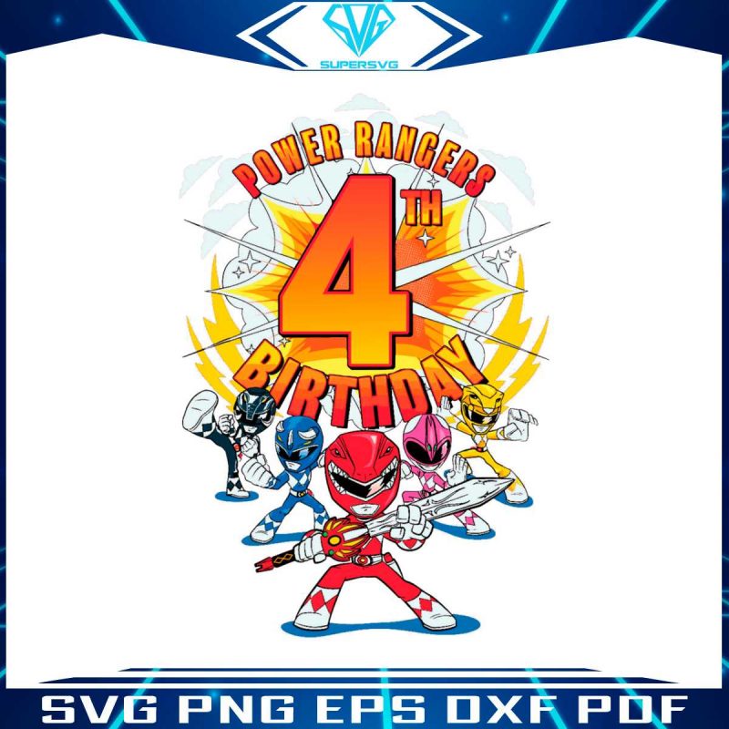 power-rangers-4th-birthday-png-sublimation-download