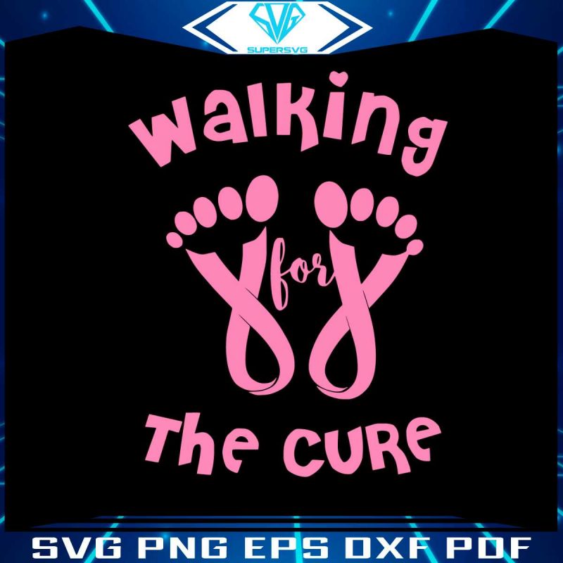 walking-for-the-cure-svg-breast-cancer-awareness-svg-file