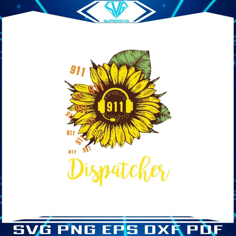 911-dispatcher-sunfower-svg-jobs-svg-digital-file