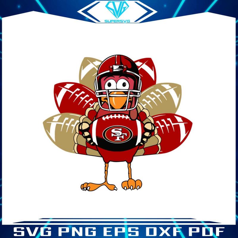 san-francisco-49ers-turkey-thanksgiving-svg-download