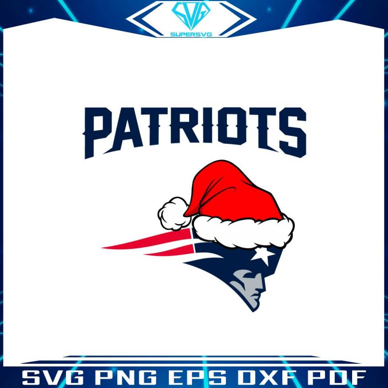 new-england-patriots-nfl-christmas-logo-svg-download