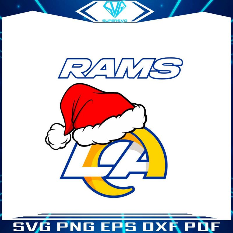 los-angeles-rams-nfl-christmas-logo-svg-digital-cricut-file