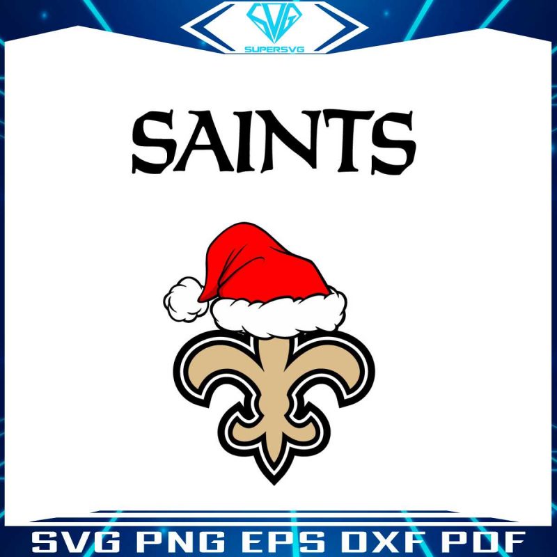 new-orleans-saints-nfl-christmas-logo-svg-digital-cricut-file