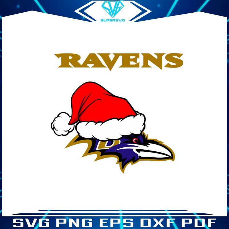 baltimore-ravens-nfl-christmas-logo-svg-graphic-design-file