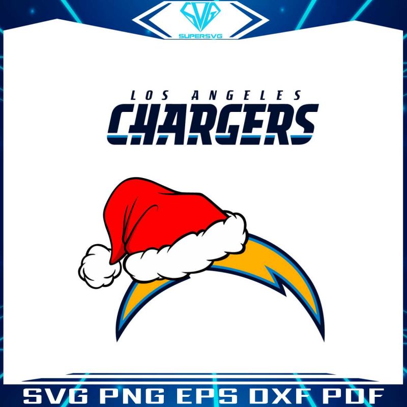 los-angeles-chargers-nfl-christmas-logo-svg-cricut-file