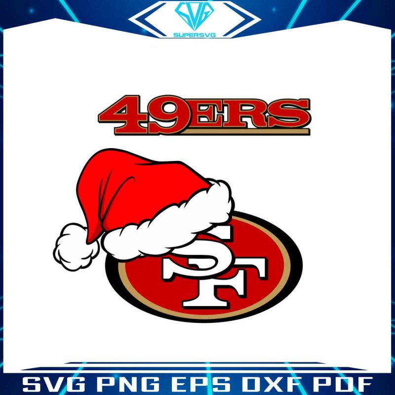 san-francisco-49ers-nfl-christmas-logo-svg-file-for-cricut