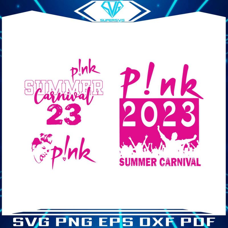 bundle-pink-summer-carnival-2023-world-tour-svg-digital-file