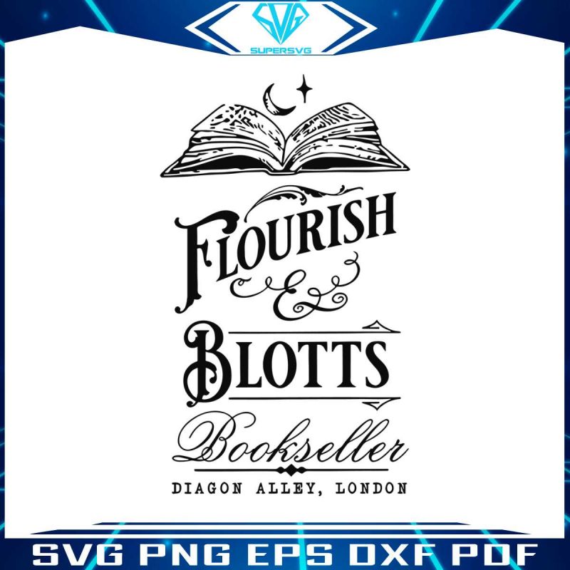 vintage-flourish-and-blotts-magical-school-svg-design-file