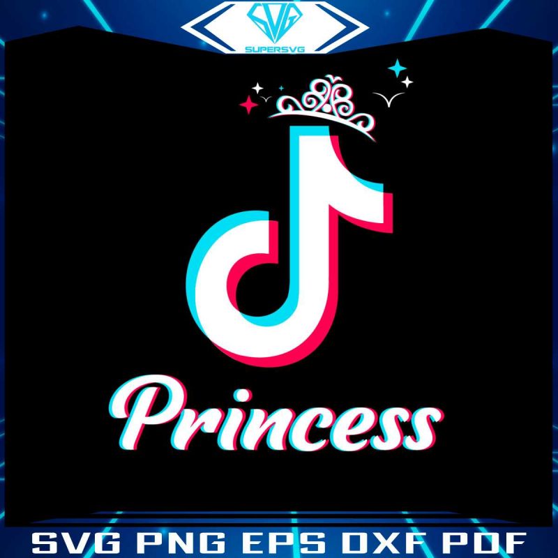 tiktok-princess-logo-tiktok-queen-svg-digital-cricut-files