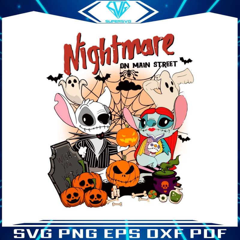 stitch-nightmare-on-the-main-street-jack-and-sally-svg-file