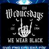 vintage-skeleton-hand-on-wednesdays-we-wear-black-svg