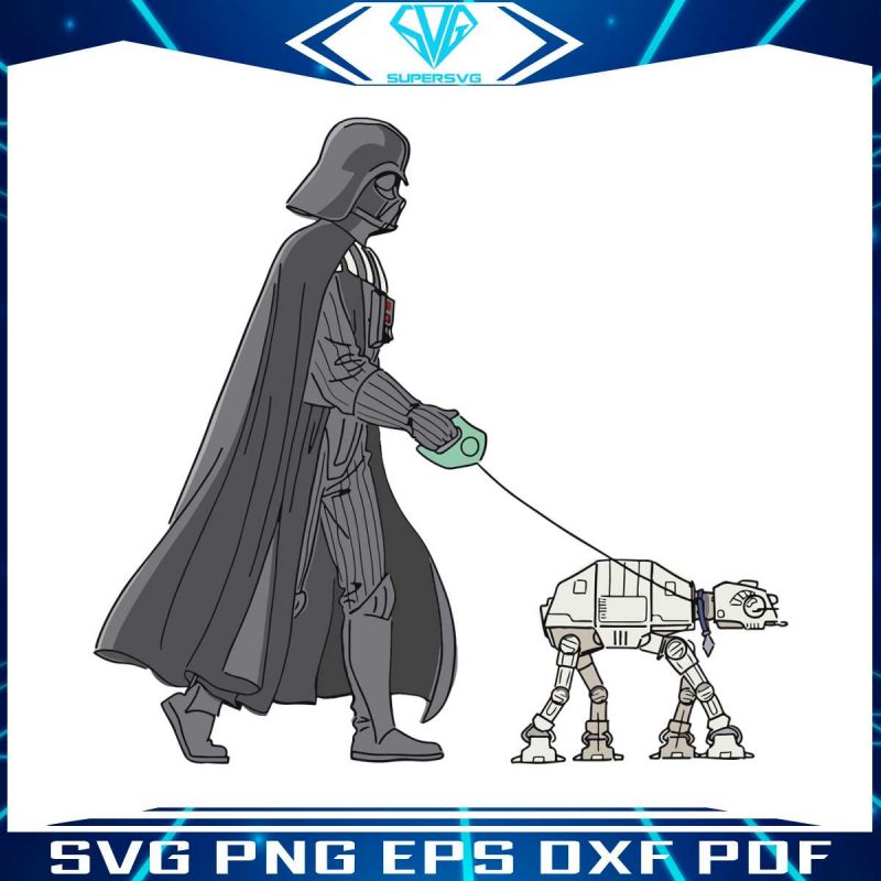 star-wars-darth-vader-and-at-at-svg-graphic-design-file