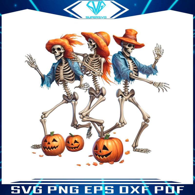 fall-pumpkin-png-dancing-skeleton-halloween-png-download