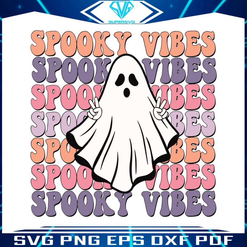 retro-halloween-cute-ghost-spooky-vibes-svg-download