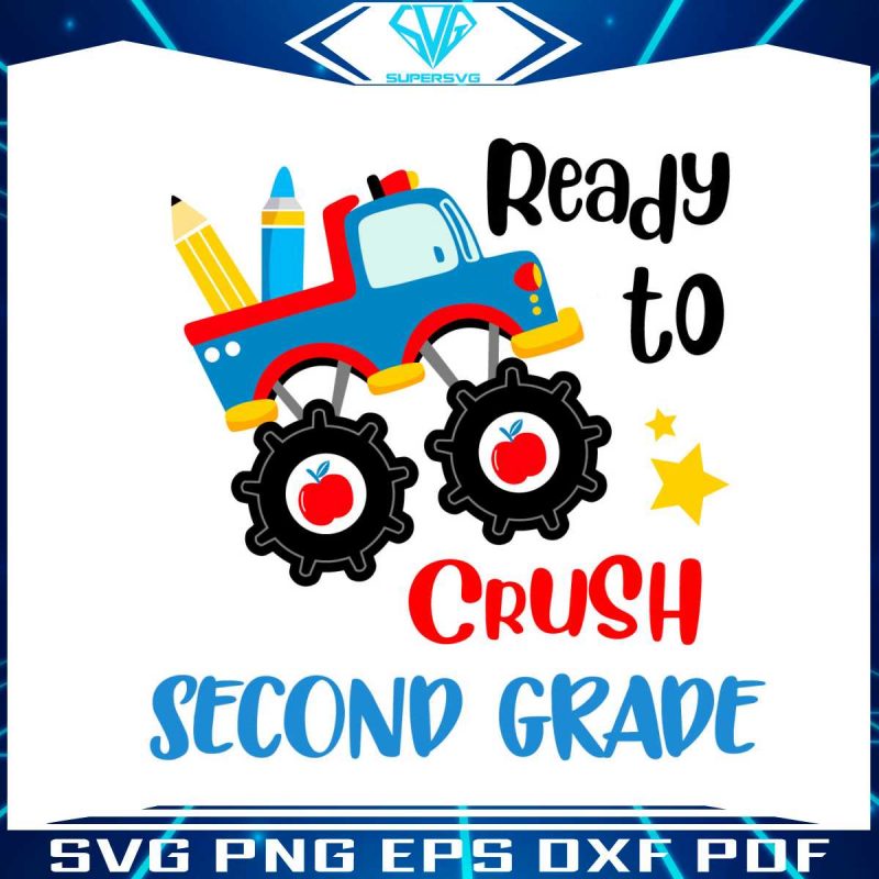 ready-to-crush-2nd-grade-svg-back-to-school-svg-digital-file