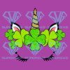 Cute Unicorn Face St Patricks Days Girls Cricut Svg Files, Patrick Svg