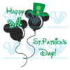 Happy StPatrick's Day Mickey Minnie Cricut Svg Files, Lucky day Svg