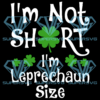 I'm Not Short I'm Leprechaun Size Cricut Svg Files, St Patricks Day Svg