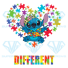 It's Ok To Be Different Autism Awareness Stitch Cricut Svg Files
