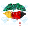 Juneteenth Leopard Lips Sublimation, Juneteenth Png, Leopard Lips Png