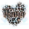 Leopard heart Mama Cricut Svg Files, transparent leopard mom