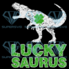 Lucky Saurus Dinosaur Shamrock Cricut Svg Files, St Patricks Day