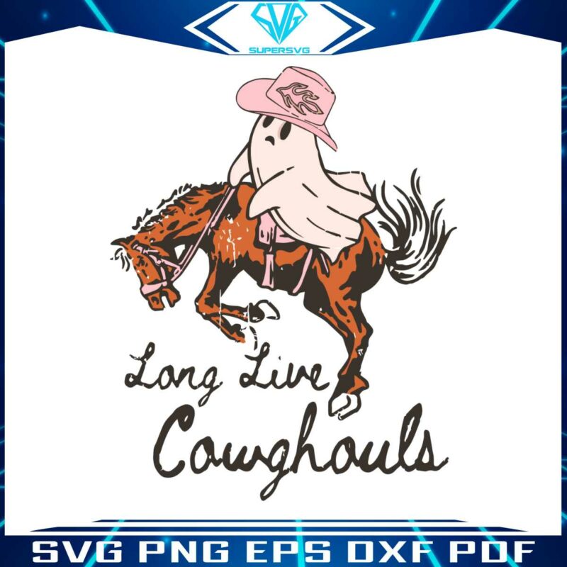 long-live-cowghouls-western-halloween-ghost-svg-file