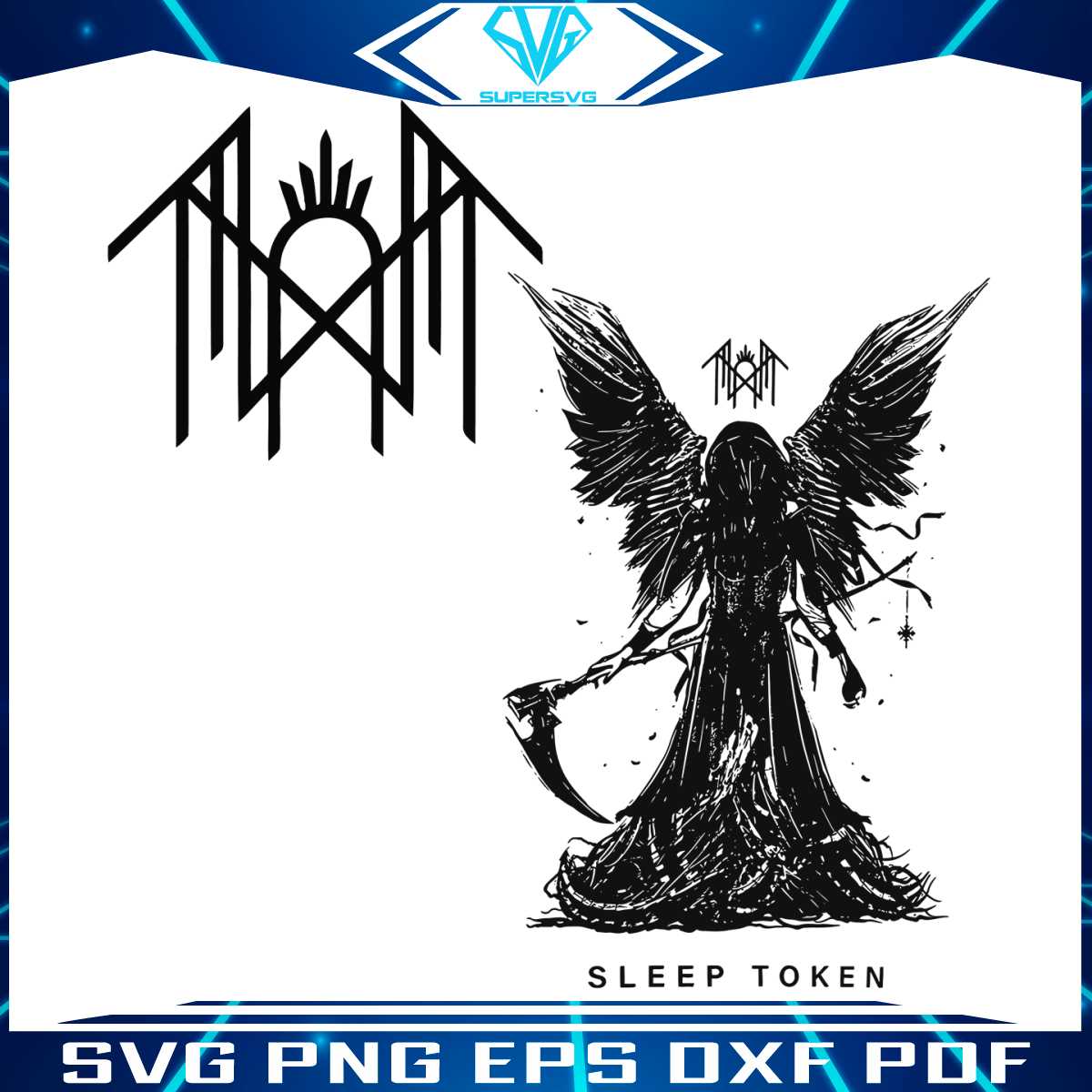 sleep-token-reaper-angel-rock-band-svg-cutting-digital-file