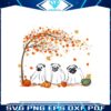 halloween-pug-ghost-cute-under-fall-tree-png-download