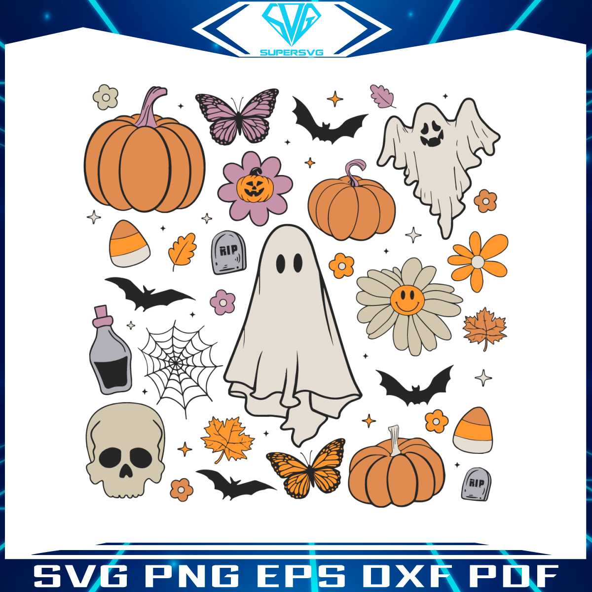 vintage-halloween-doodles-svg-skull-ghost-vibe-svg-file