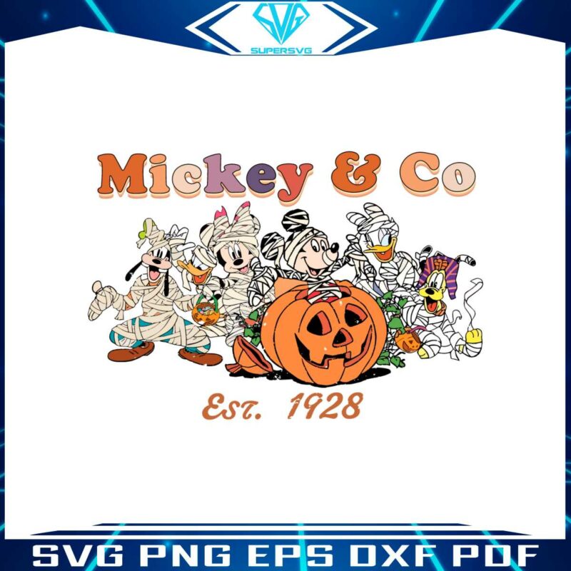 vintage-disney-halloween-mickey-and-co-mummy-svg-file