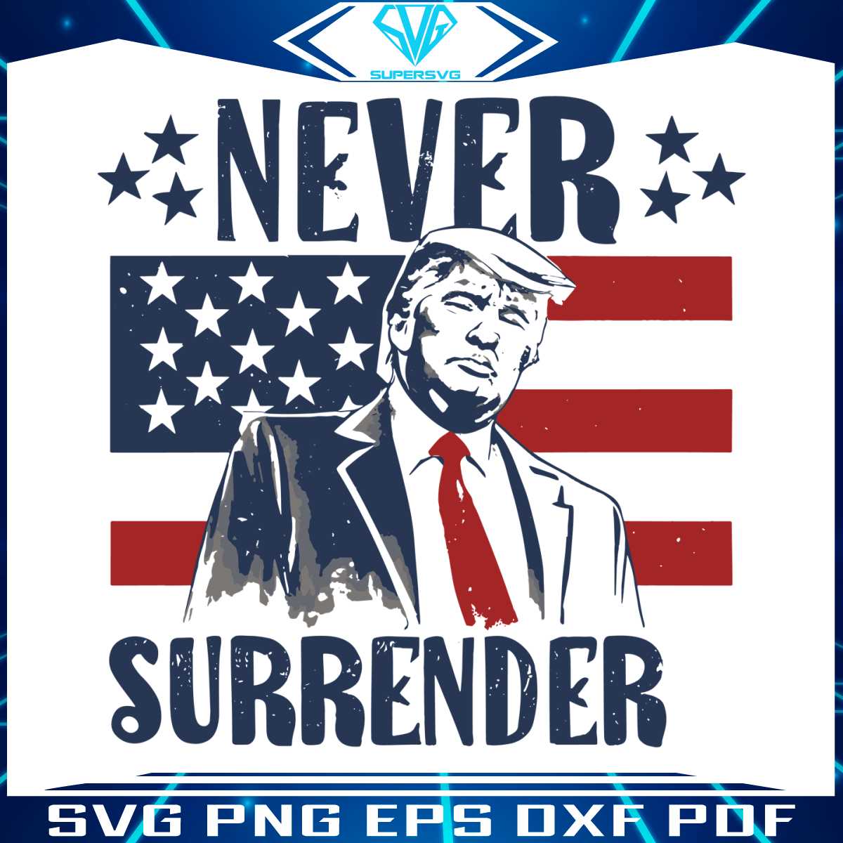 vintage-american-flag-never-surrender-donald-trump-svg