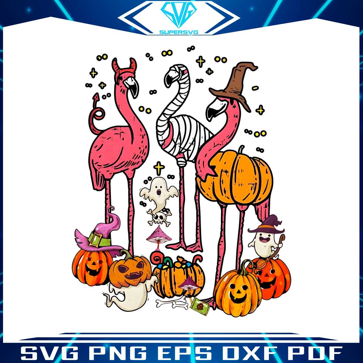 vintage-halloween-flamingo-png-retro-spooky-season-png