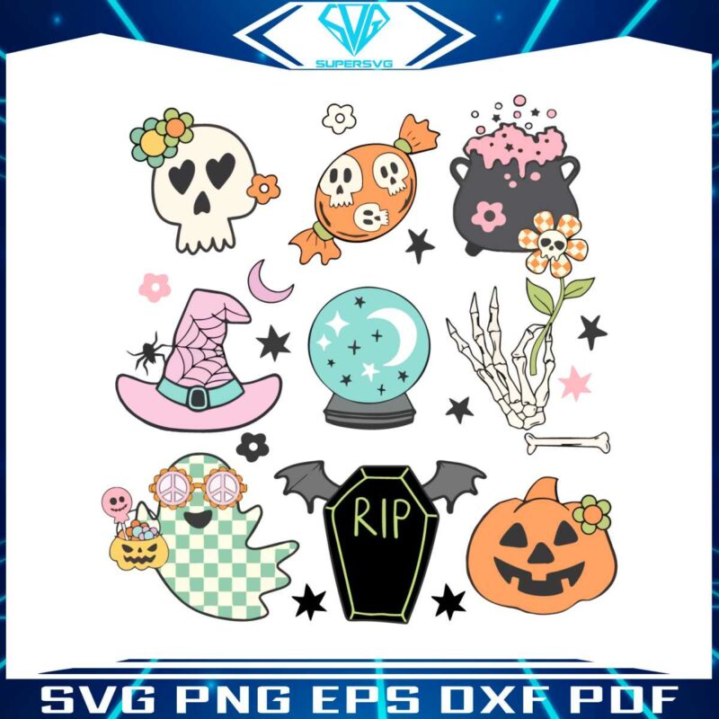 groovy-halloween-cute-ghost-spooky-season-svg-digital-file