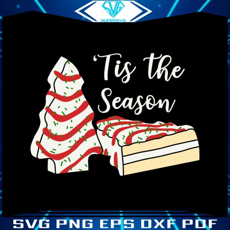 tis-the-season-christmas-cake-svg-cutting-digital-file