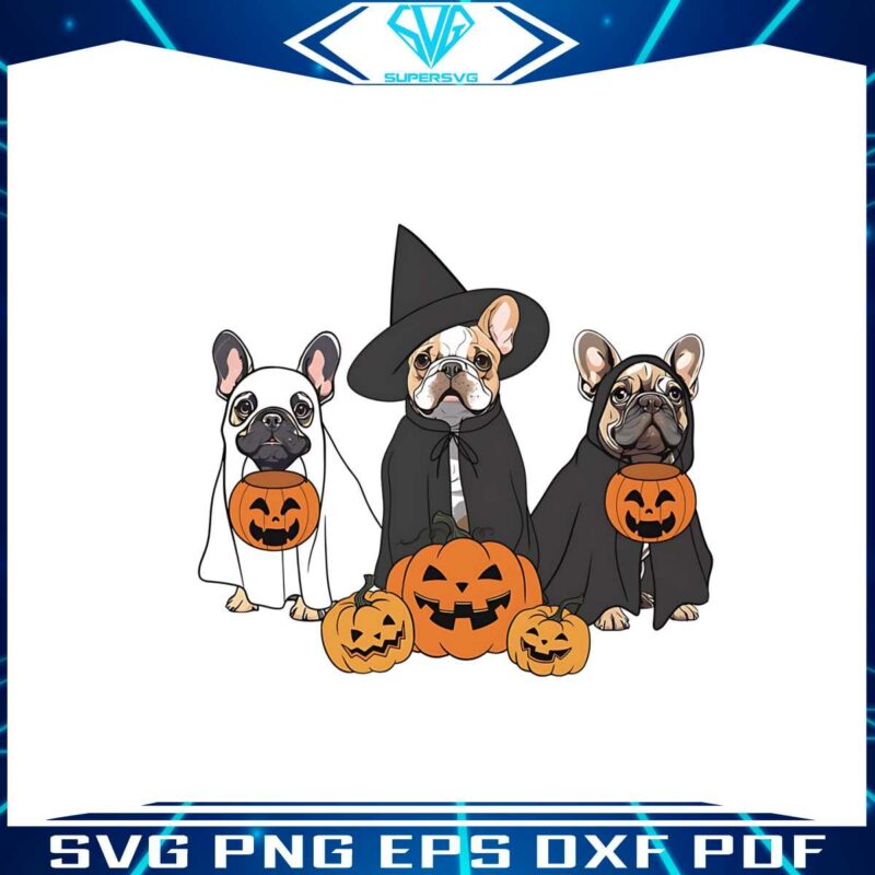 ghost-and-witch-pumpkin-french-bulldog-png-download