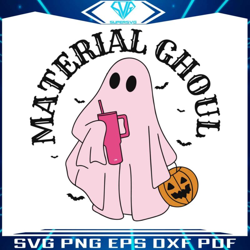 material-ghoul-boo-jee-spooky-season-svg-digital-file