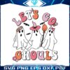 lets-go-ghouls-floral-ghost-svg-graphic-design-file
