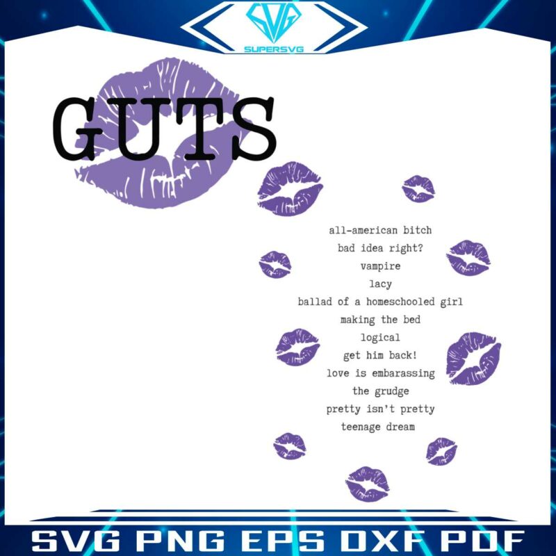 vintage-guts-album-olivia-rodrigo-svg-graphic-design-file