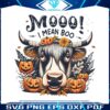cow-pumpkin-season-moo-i-mean-boo-png-download
