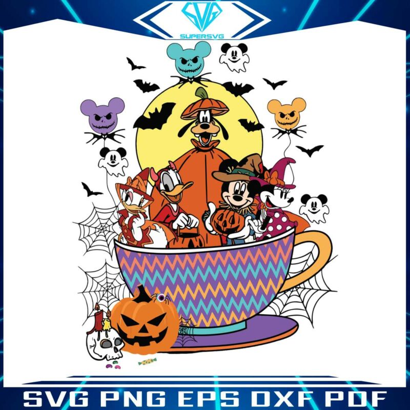 mickey-and-friends-halloween-cup-svg-graphic-design-file