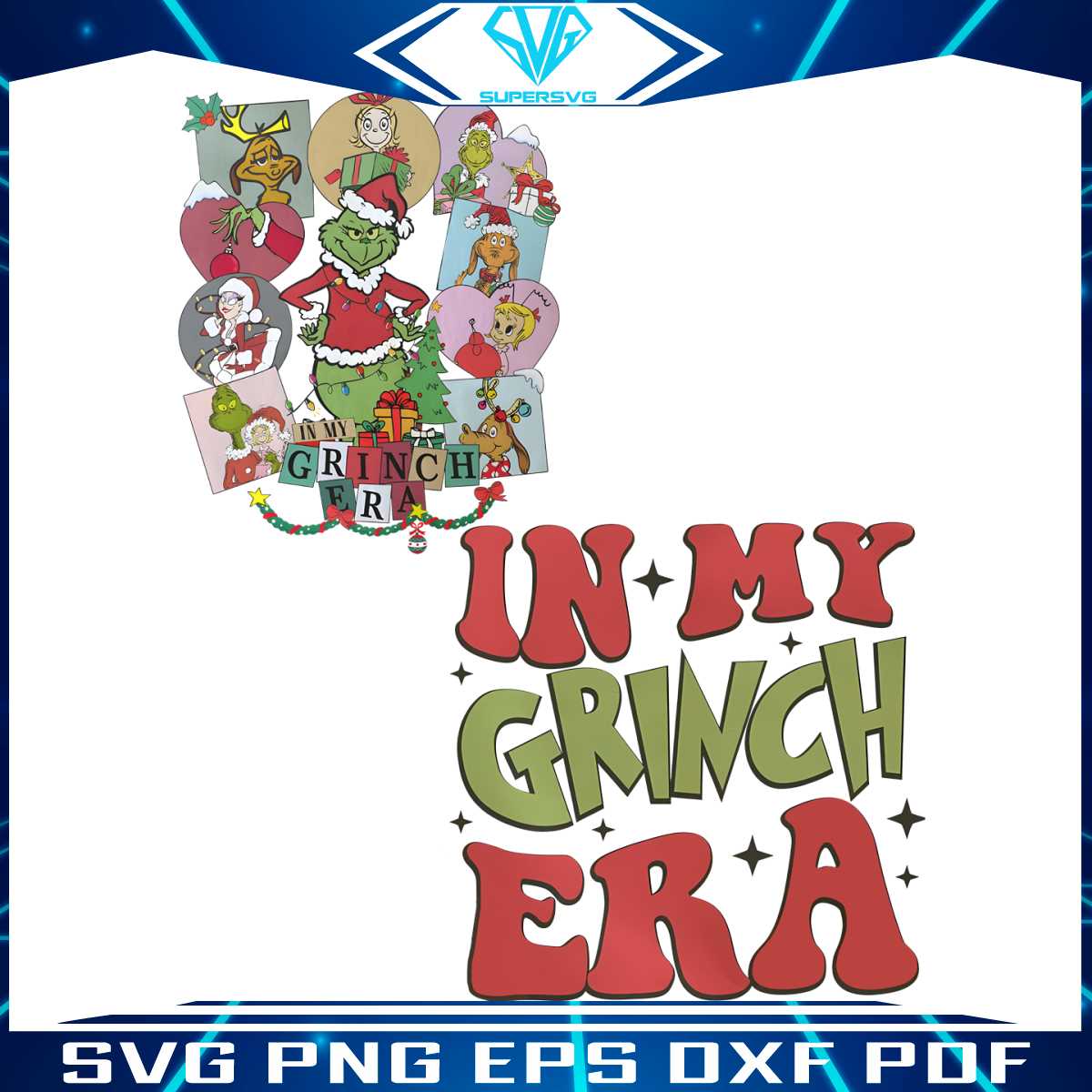 Retro In My Grinch Era The Grinch And Friend PNG File