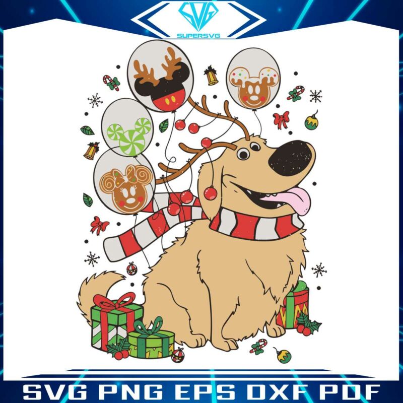 pixar-up-dug-dog-mickey-balloon-christmas-reindeer-svg