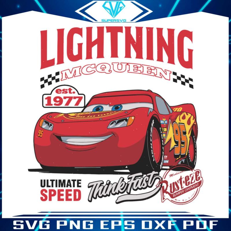 vintage-disney-car-lightning-mcqueen-svg-download
