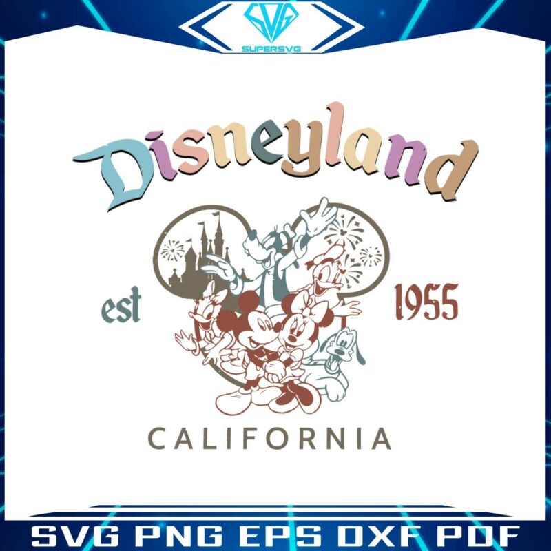 retro-disneyland-california-est-1955-mickey-friends-svg-file