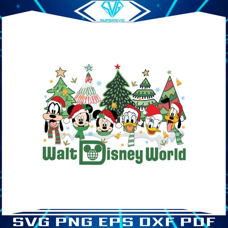 vintage-walt-disney-world-christmas-tree-png-download